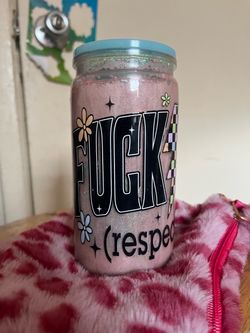 Glitter Cup with Lid