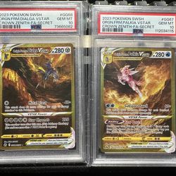 Pokemon PSA 10 slabs