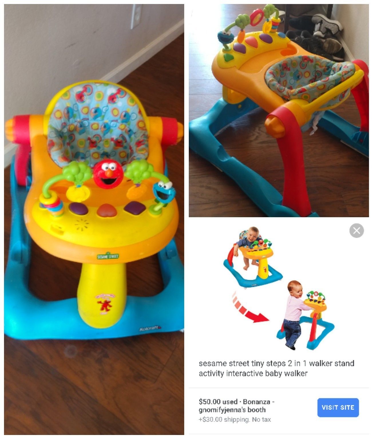 Kolcraft elmo walker sale