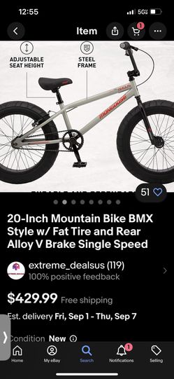 Mongoose bmax boy's clearance fat tire bike 20