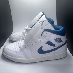 Air Jordan Mid SE(Industrial Blue) Men’s 13 SKU FN5215-141 White Sail Industrial Blue