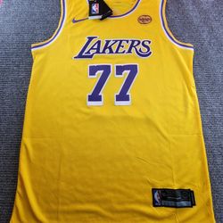 Los Angeles Lakers Luka Doncic Gold And Purple Medium, XL, 2XL Basketball Jersey