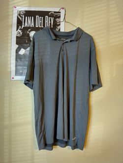 Men's 2XL Short Sleeve Collared Shirt Grey