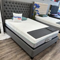 Cama Queen Bed Frame Grey ( Only 10 Down )