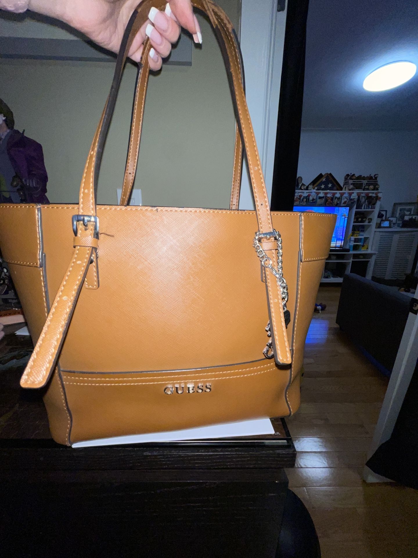 Guess Brown Tote Bag