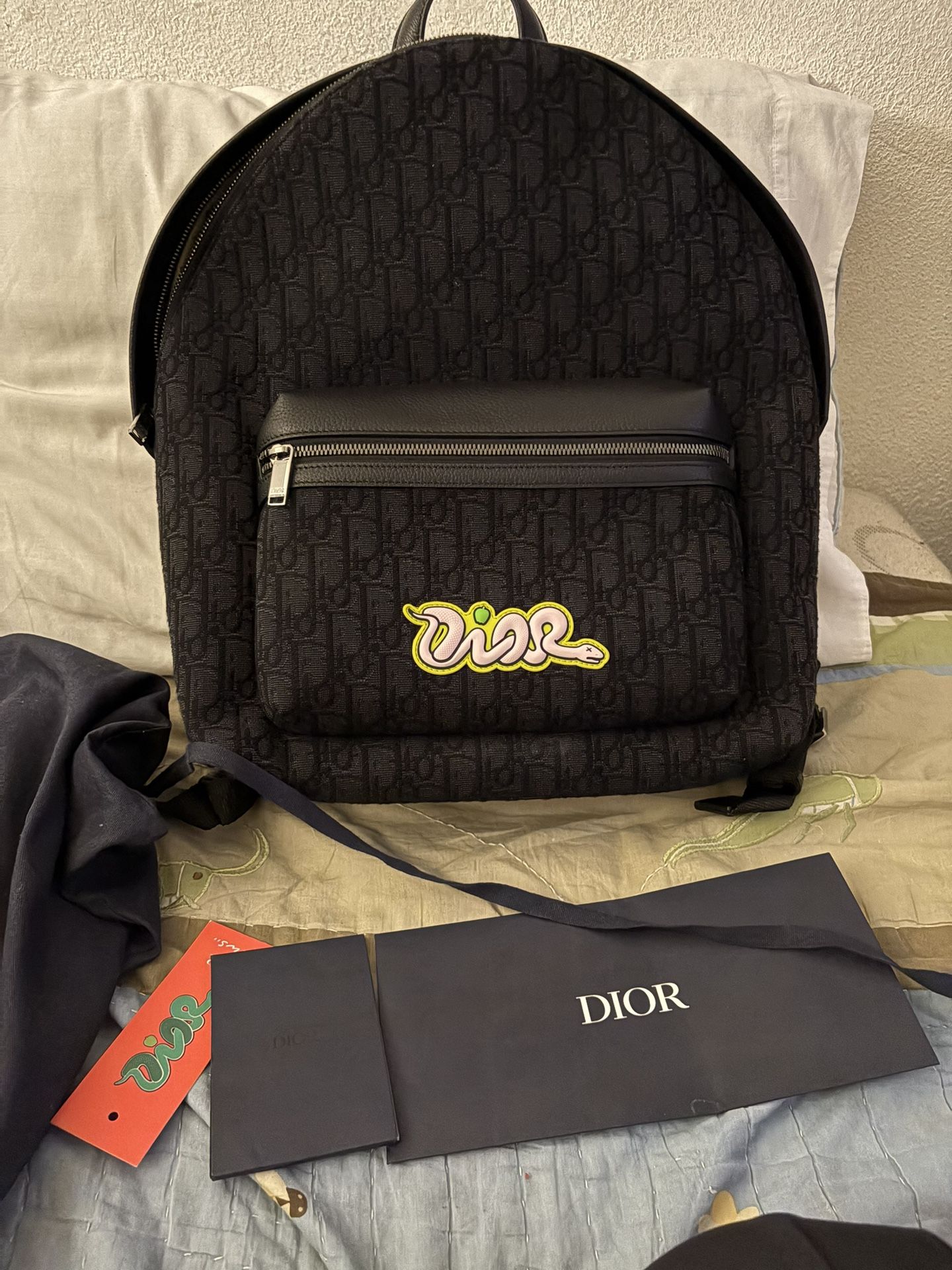 Kaws Rider Backpack Pink Dior Kaws Backpack Bape Kaws Backpack