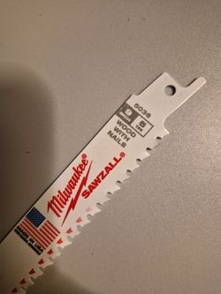 🔥 MILWAUKEE 6” SAWZALL BLADES – WOOD + METAL DEMO BLADES 🔥