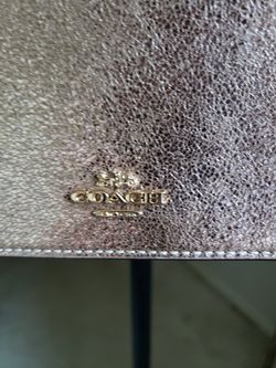 authentic gold coach crossbody body bag