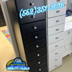 Paulina Black And White Dresser Chest Cajonera Comoda 