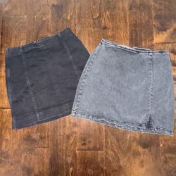 Size 4 denim skirts