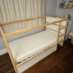 IKEA Kura Reversible Kids Bed With Mattress 