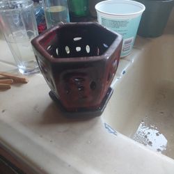 Red Ceramic Pot