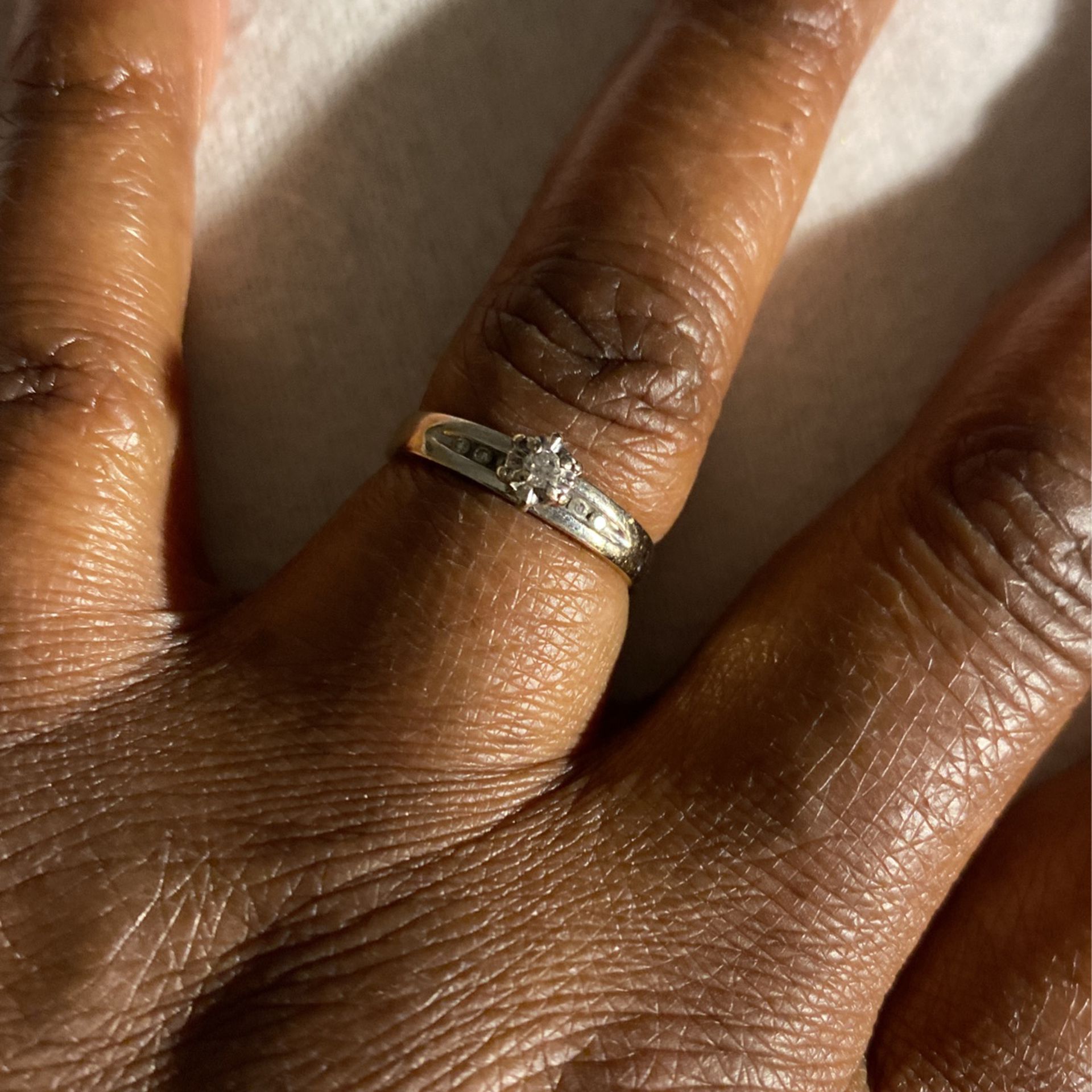 14 White Gold diamond Wedding Ring 