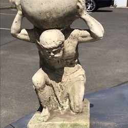 1940’s Heavy Cement Atlas Statue
