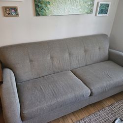 Grey Used Mid Century Modern Couch