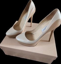 Jimmy Choo heels/nude