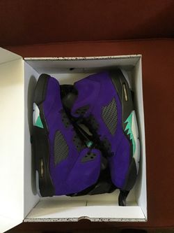 Jordan five grape size 13