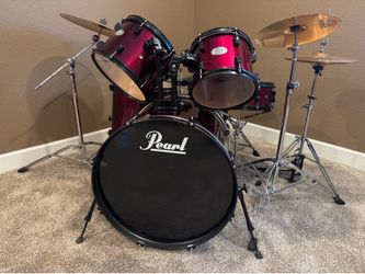 Pearl  8 Piece Drum Set with Sabian Cymbals