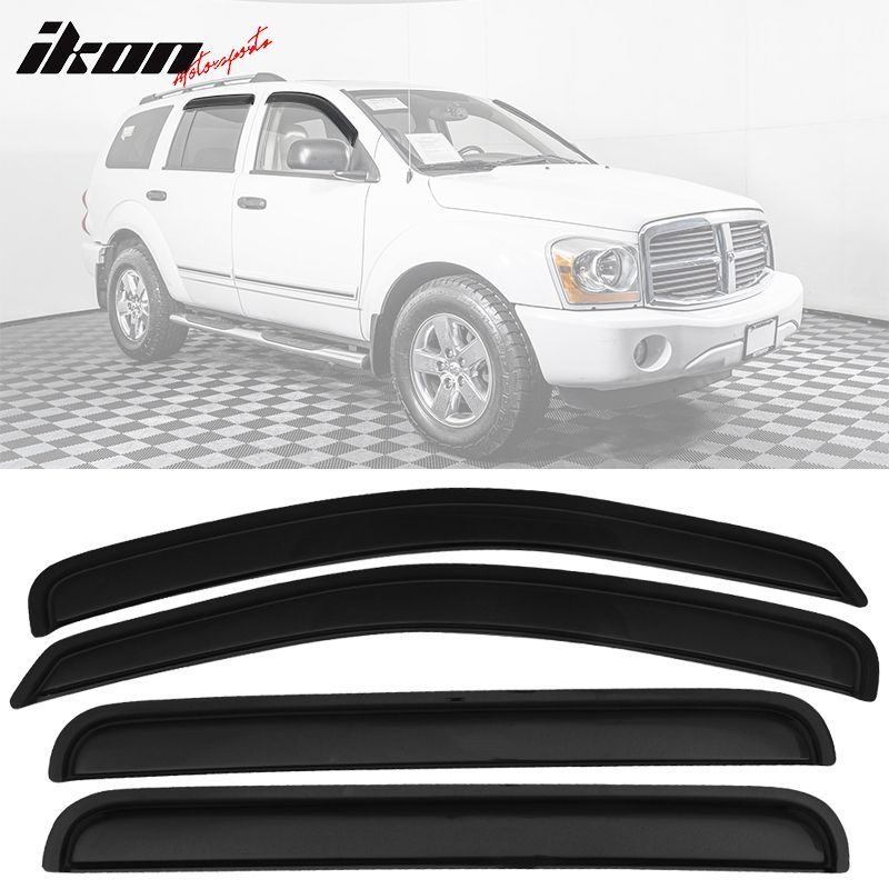 Fits 2004-2010 Dodge Durango & 07-09 Chrysler Aspen Window Visors Vent Guard 4PCS