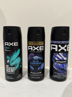 $4 each AXE Body Spray Apollo, Blue Lavender, Phoenix