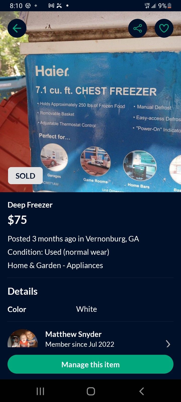 Deep Freezer 
