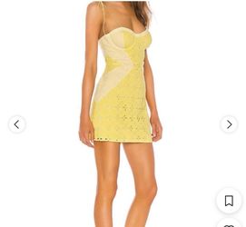 Yellow Lace Mini Dress new size M