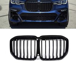 New - SNA Gloss Black G07 Grill, Front Kidney Grille BMW X7
