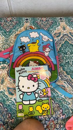 Hello Kitty, activity book and backpack