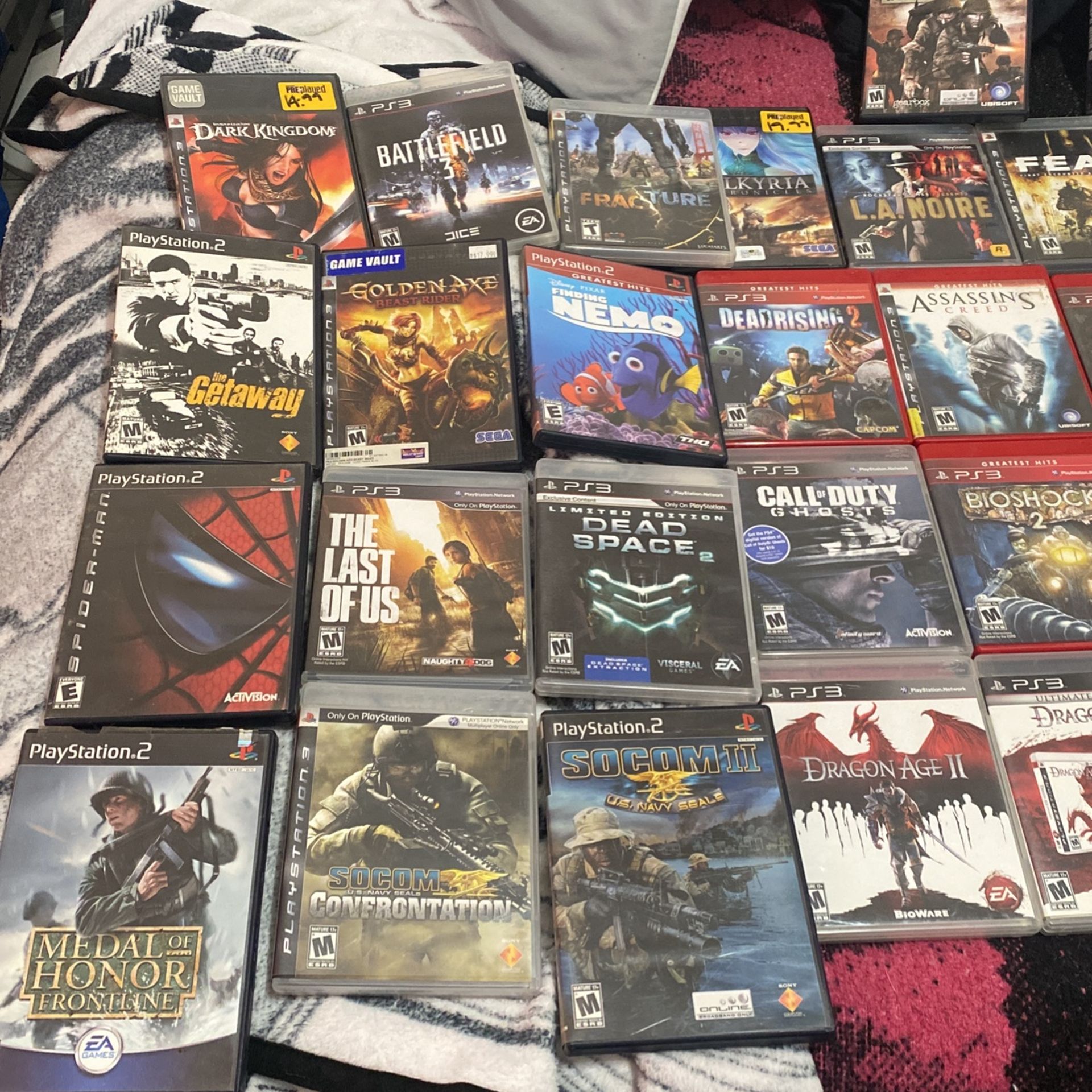 Ps2 And PS3 Games 140 OBO