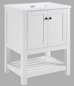 ❤️‍🔥 ✨24 in. W x 17.8 in. D . x 33.6 in . H Freestanding Bathroom Vanity
