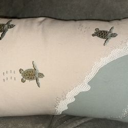 Decorative Pillow With Turtles