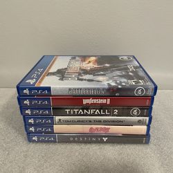 Lot Of 6 PS4 Games