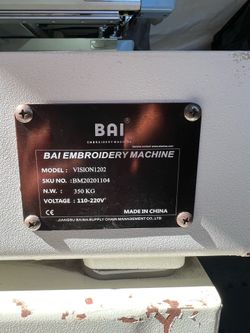 Bai embroidery machine