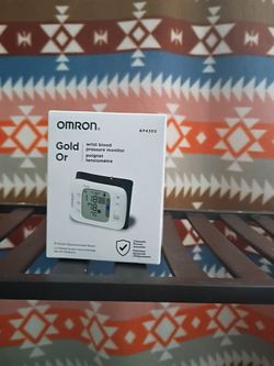 Omron-gold wrist BP monitor