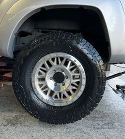 285/70R17 116T Falken AT4W with Raceline Ryno 951MC 6 Lug 17”