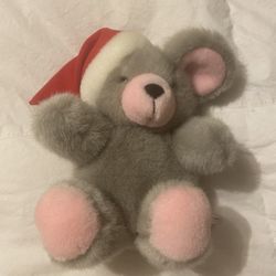 Stuffed Christmas Bear With Hat 