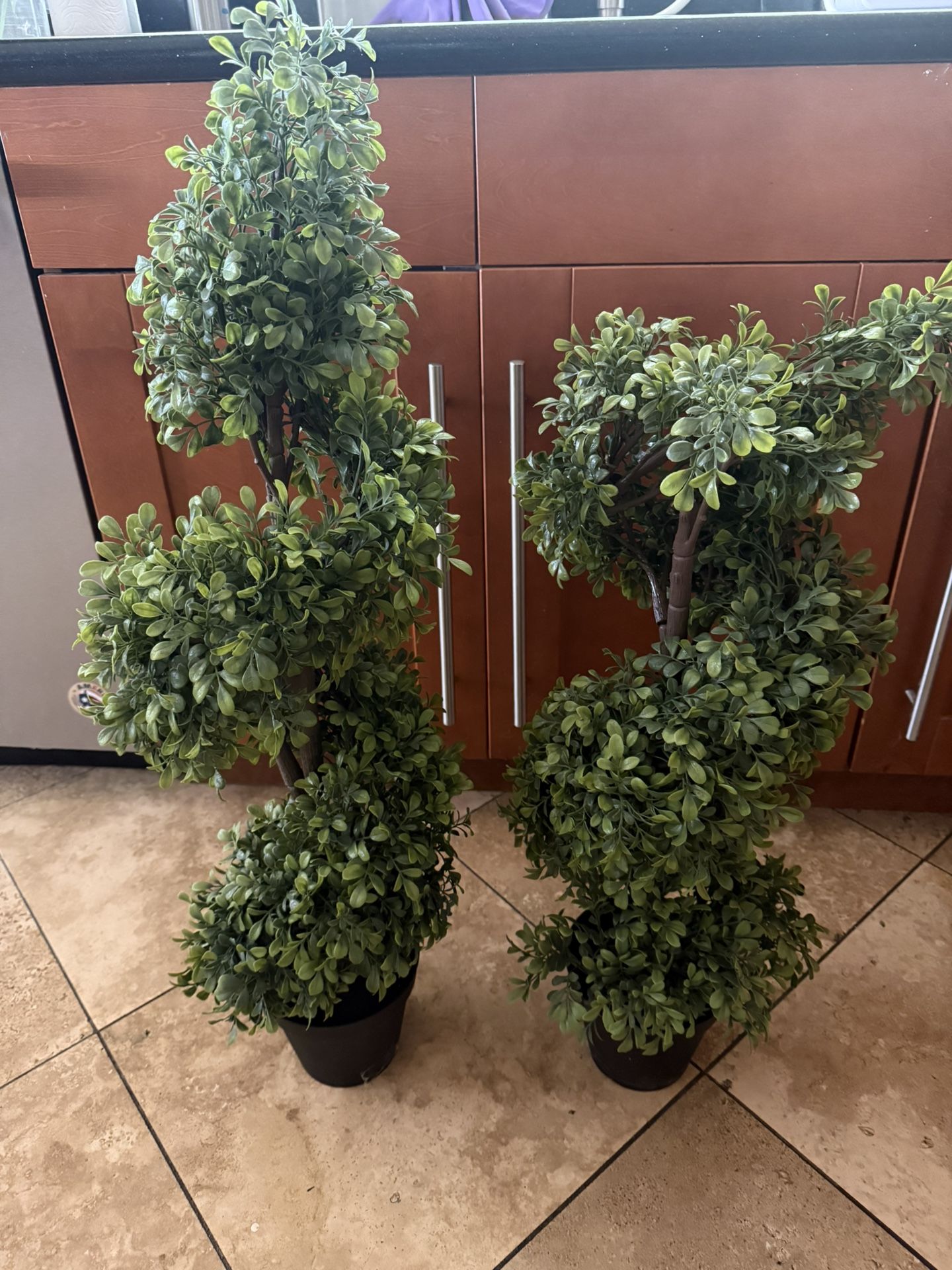 Artificial Topiaries  3.5 Feet $20.00 For Both 