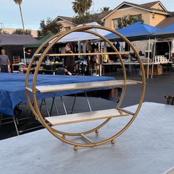 3-Tier Metal Round Cupcake Stand Matte Gold - Stylish Dessert Holder Appetizer Display for Modern Weddings Dessert Buffets & Celebrations 21"