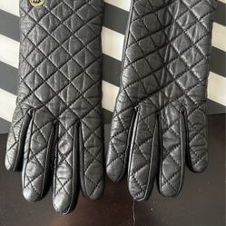 Michael Kors Leather Gloves