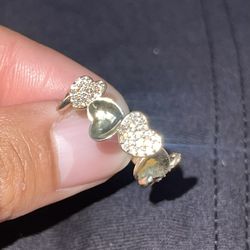 14K GOLD HEARTS RING