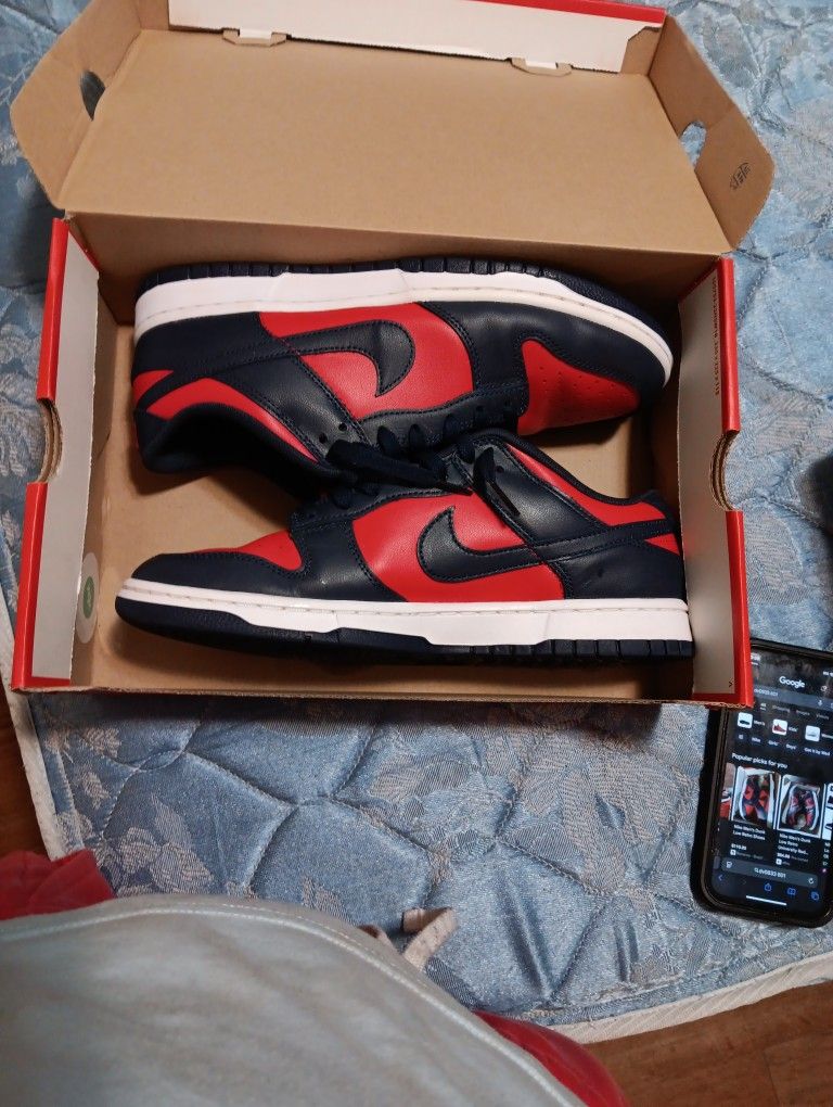 University Red Nike Dunk Low Retro