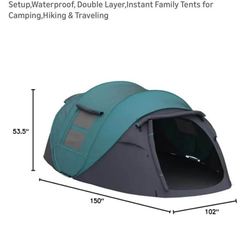 6 person easy pop up tent