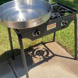 Double Burner With Comal
