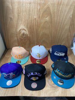 Hats New Era Fitted Mitchell & Ness Snapbacks $25