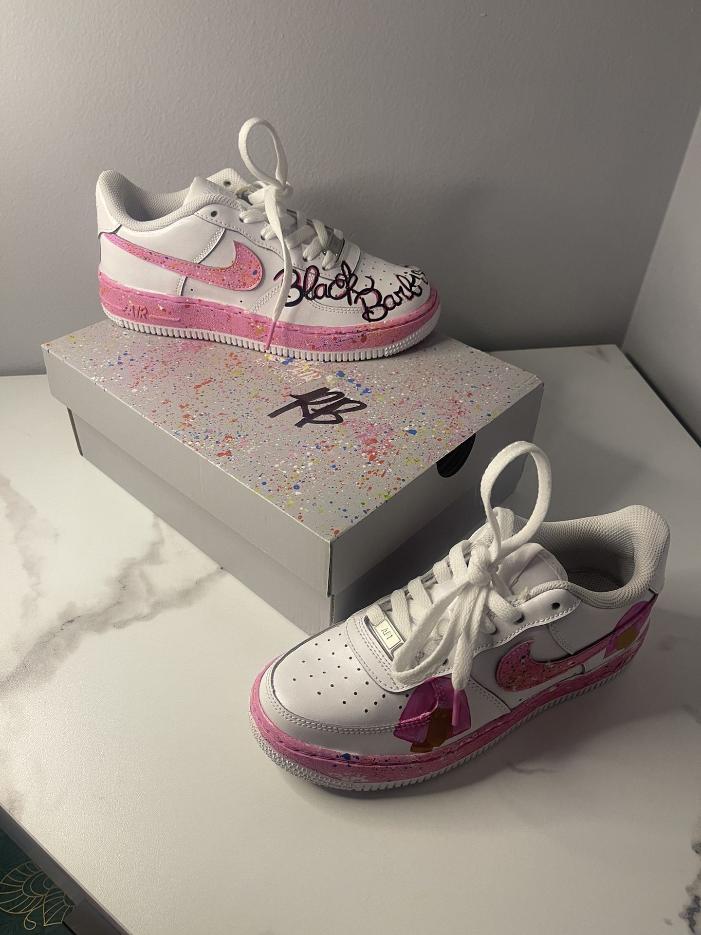 customized white air forces