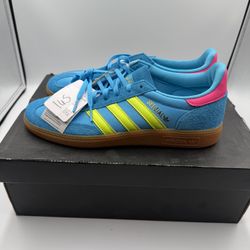Adidas Handball Spezial Blue Neon Size 10 New