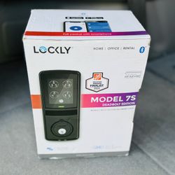 Lockly - Model 7S Deadbolt Smart Lock with Touchscreen/Key Access/Auto Lock/Bluetooth App Control
