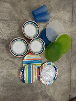 Plastic/melamine Pleated Bowls And Cups