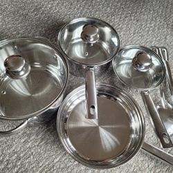 New Stainless Steel Cookware Set 