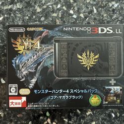 Nintendo 3DS XL LL Monster Hunter 4 Gore Magala Black Game w/ Box NTSC-J 